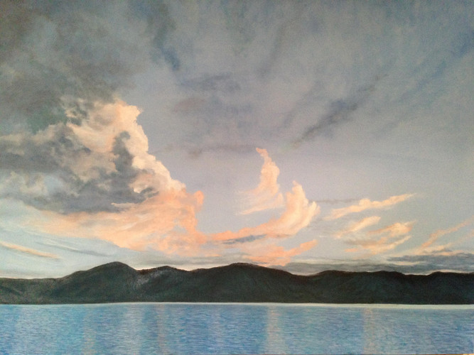 "Wispy Clouds Over The Okanagan" by Joanne Unruh