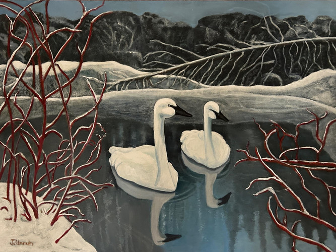"Out of The Blue: Snow Geese" by Joanne Unruh