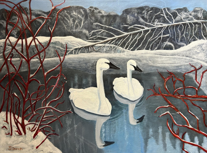 "Out of The Blue: Snow Geese" by Joanne Unruh