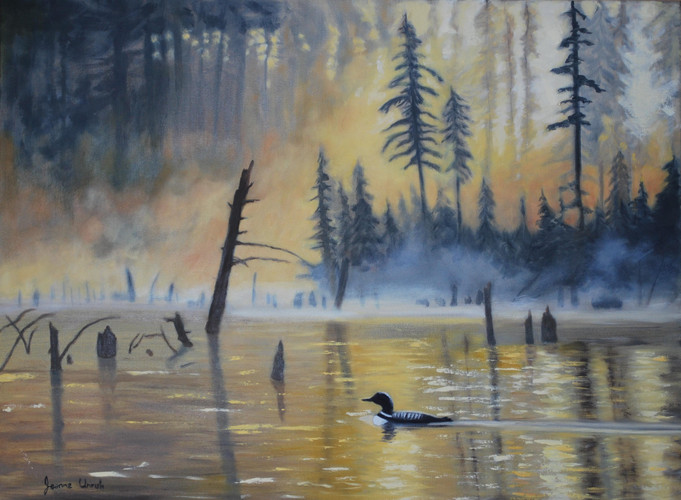 "Chute Lake Morning" by Joanne Unruh
