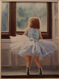"Ballerina Waiting for her Ride" by Joanne Unruh