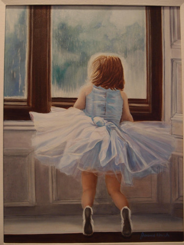 "Ballerina Waiting for her Ride" by Joanne Unruh