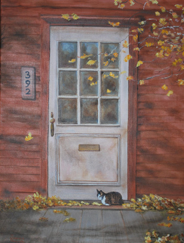 "Cat At The Door" by Joanne Unruh