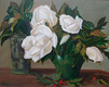 "Magnolia Cuttings with Holly Berries" by Joanne Unruh
