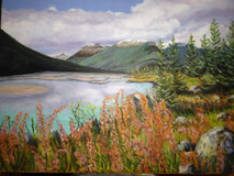 ""Rocky Mountain River for Trevor"" by Joanne Unruh