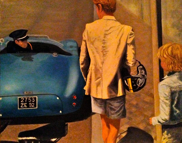 "Pretty Blue Car" by Joanne Unruh