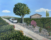 "Chateauneuf du Pape Vineyard" by Joanne Unruh