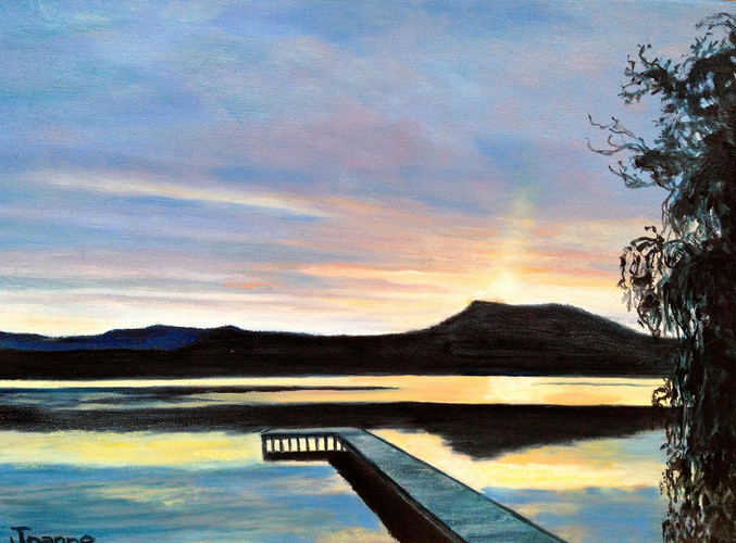 "Contrasting Light At Naramata" by Joanne Unruh